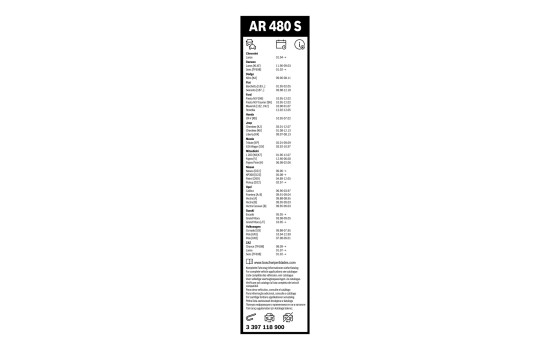 Bosch Windshield Wiper Blades Value Pack AR480S + 340U, Image 4