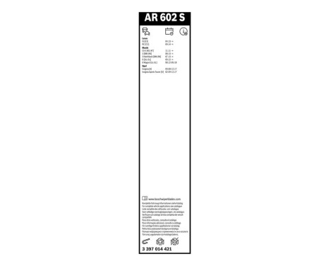 Bosch Windshield Wiper Blades Value Pack AR602S + H301, Image 26