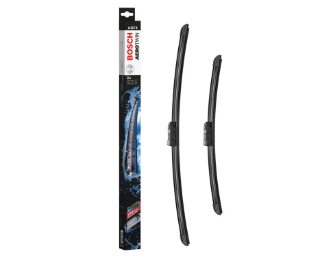 Bosch windshield wipers Aerotwin A317S - Length: 550/400 mm - set of wiper blades for