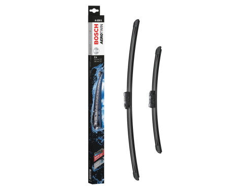 Bosch windshield wipers Aerotwin A420S - Length: 575/380 mm - set of wiper blades for