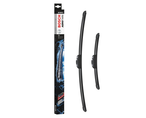 Bosch windshield wipers Aerotwin AR605S - Length: 600/340 mm - set of wiper blades for