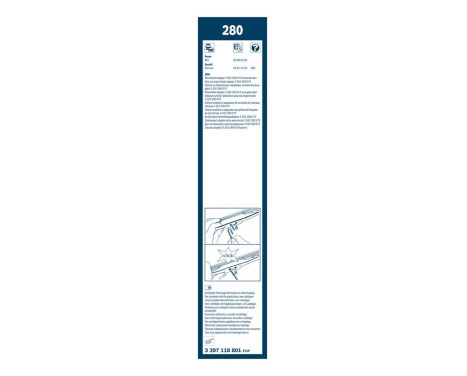 Bosch Windshield wipers discount set front + rear 280+H341, Image 11