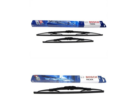 Bosch Windshield wipers discount set front + rear 502+H400