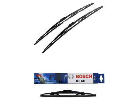 Bosch Windshield wipers discount set front + rear 552+H282