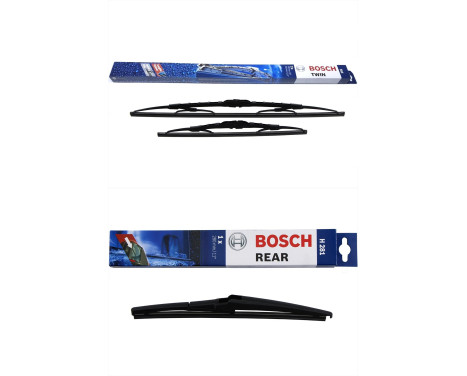 Bosch Windshield wipers discount set front + rear 553+H281