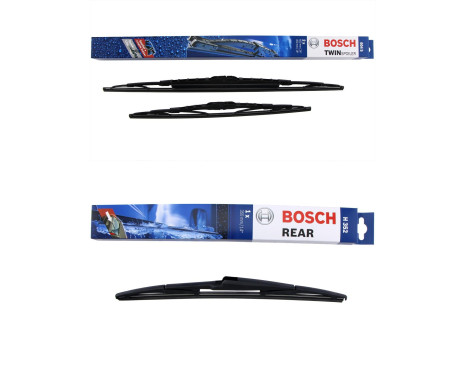 Bosch Windshield wipers discount set front + rear 604S+H352