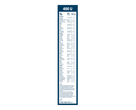 Bosch Windshield wipers discount set front + rear 650+400U, Image 4