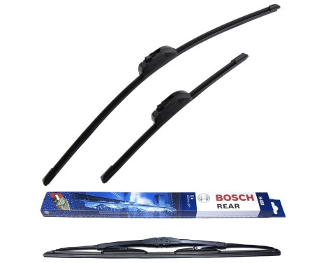 Bosch Windshield wipers discount set front + rear A077S+H450