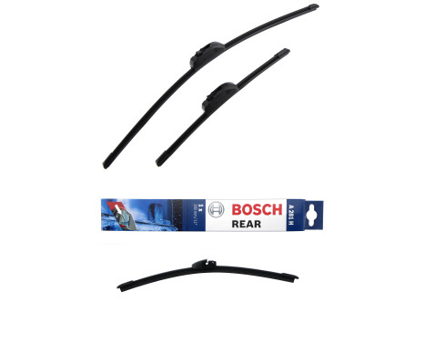 Bosch Windshield wipers discount set front + rear A099S+A281H