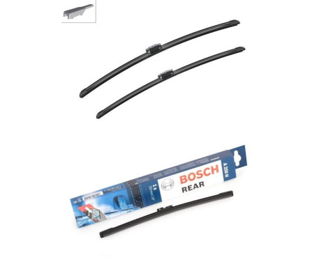 Bosch Windshield wipers discount set front + rear A112S+A250H