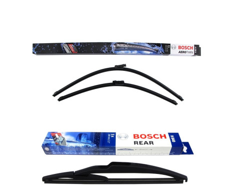 Bosch Windshield wipers discount set front + rear A120S+H840