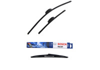 Bosch Windshield wipers discount set front + rear A156S+H352