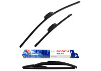 Bosch Windshield wipers discount set front + rear A173S+H840