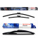 Bosch Windshield wipers discount set front + rear A292S+H840