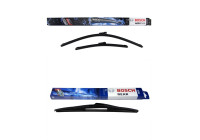 Bosch Windshield wipers discount set front + rear A414S+H353