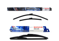 Bosch Windshield wipers discount set front + rear A414S+H840
