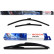 Bosch Windshield wipers discount set front + rear A414S+H840