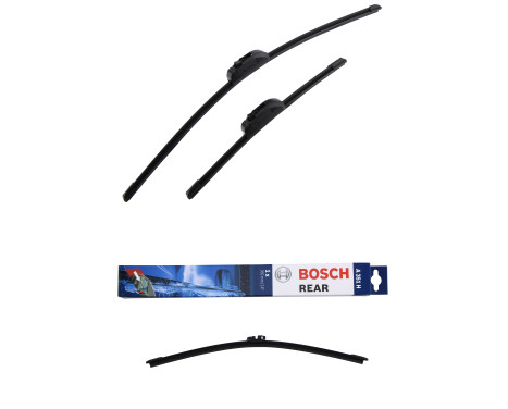 Bosch Windshield wipers discount set front + rear A523S+A351H