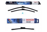Bosch Windshield wipers discount set front + rear A555S+A251H