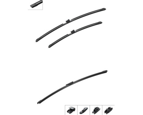 Bosch Windshield wipers discount set front + rear A727S+AM40H