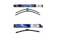 Bosch Windshield wipers discount set front + rear A966S+A330H