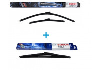 Bosch Windshield wipers discount set front + rear AM414S+H353
