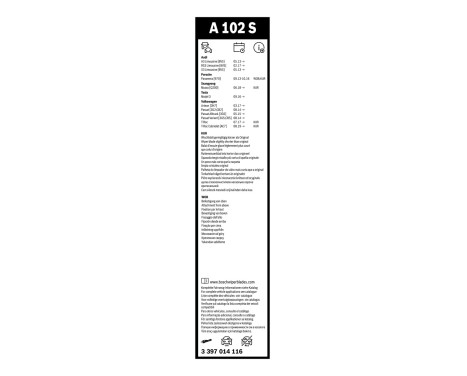 Bosch Windshield wipers discount set front + rear, Image 4