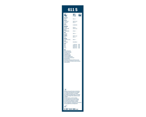 Bosch Windshield wipers discount set front + rear, Image 14