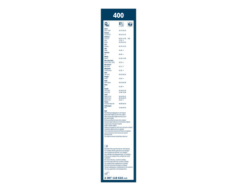 Bosch Windshield wipers discount set front + rear, Image 4