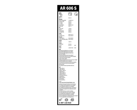 Bosch Windshield wipers discount set front + rear, Image 10