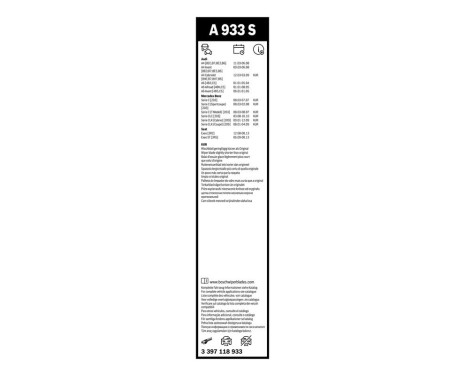 Bosch Windshield wipers discount set front + rear, Image 10