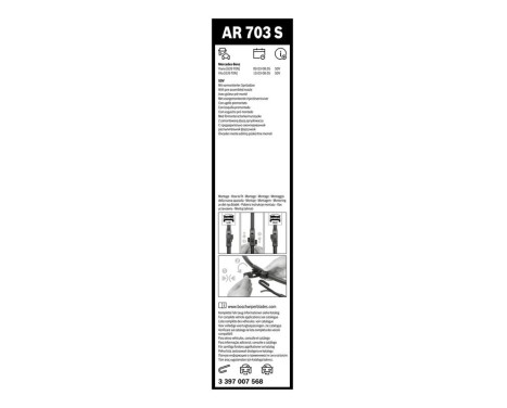 Bosch Windshield wipers discount set front + rear, Image 20