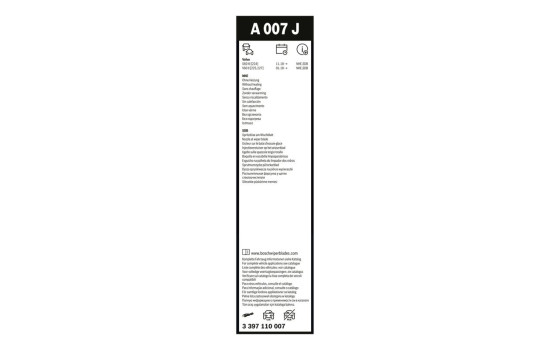 Bosch Wiper Blade 3397110007 (unheated only), Image 5