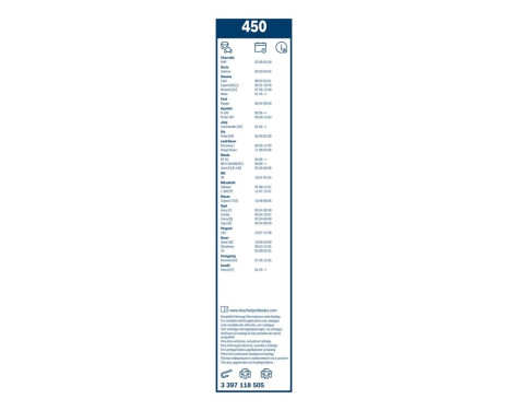 Bosch Wiper Blades Value Pack 450 + 450U, Image 22