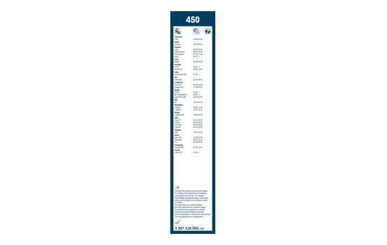 Bosch Wiper Blades Value Pack 450 + H341, Image 15