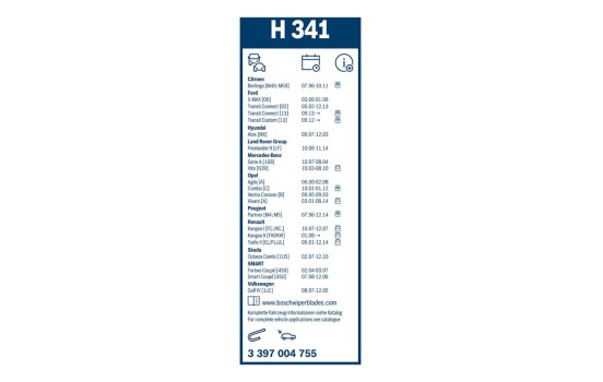 Bosch Wiper Blades Value Pack 450 + H341, Image 11