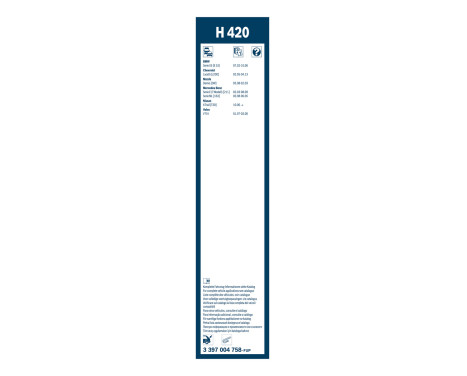Bosch Wiper Blades Value Pack 450 + H420, Image 4