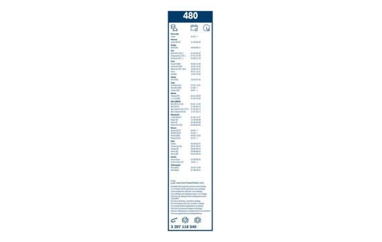 Bosch Wiper Blades Value Pack 480 + H307, Image 11