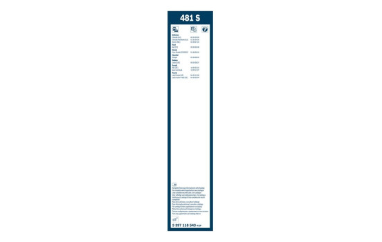 Bosch Wiper Blades Value Pack 481S + H383, Image 6