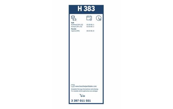 Bosch Wiper Blades Value Pack 481S + H383, Image 19