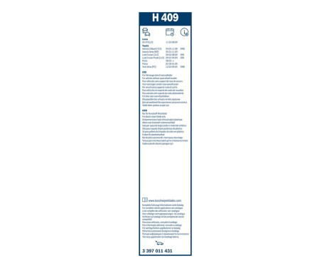 Bosch Wiper Blades Value Pack 50+ H409, Image 22