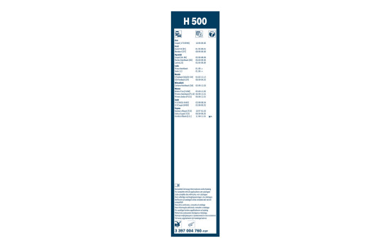 Bosch Wiper Blades Value Pack 50 + H500, Image 15