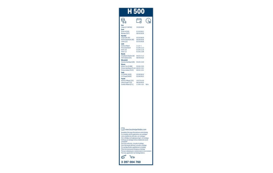 Bosch Wiper Blades Value Pack 50 + H500, Image 22