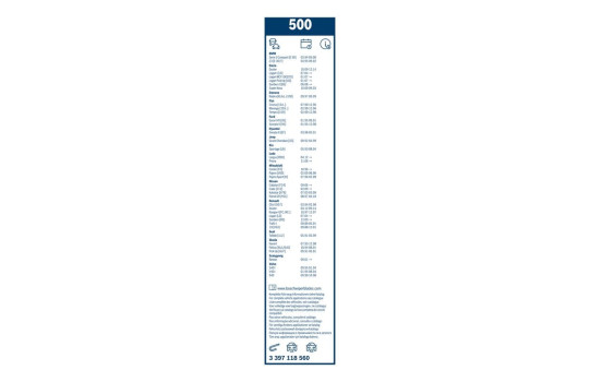Bosch Wiper Blades Value Pack 500 + 340U, Image 22