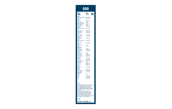 Bosch Wiper Blades Value Pack 500 + 450U, Image 15