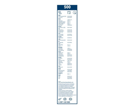 Bosch Wiper Blades Value Pack 500 + H282, Image 11