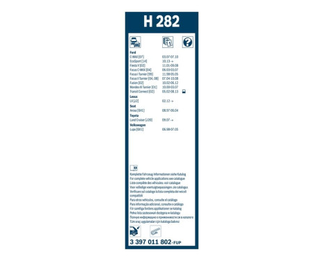 Bosch Wiper Blades Value Pack 502S + H282, Image 18