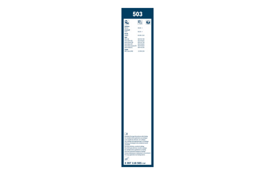 Bosch Wiper Blades Value Pack 503 + H341, Image 15