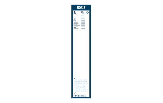 Bosch Wiper Blades Value Pack 503S + H420, Image 15