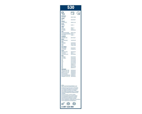 Bosch Wiper Blades Value Pack 530 + H341, Image 22